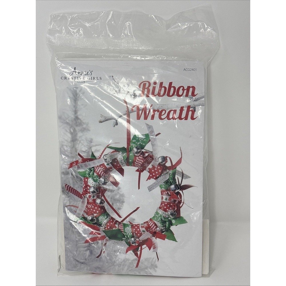 Annie's Creative Girls Club Ribbon Wreath for Girls Age 7 & Up Craft NEW SEALED!